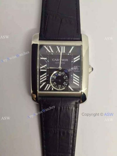 Replica Swiss Cartier Watch Black Dial